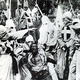 A scene from the 1915 movie The Birth of a Nation: Hooded Klansmen catch Gus, a black man portrayed in blackface by actor Walter Long.
Wikimedia Commons